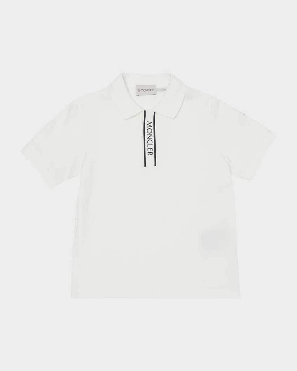 Boy's Logo-Print Polo Shirt, Size 12-